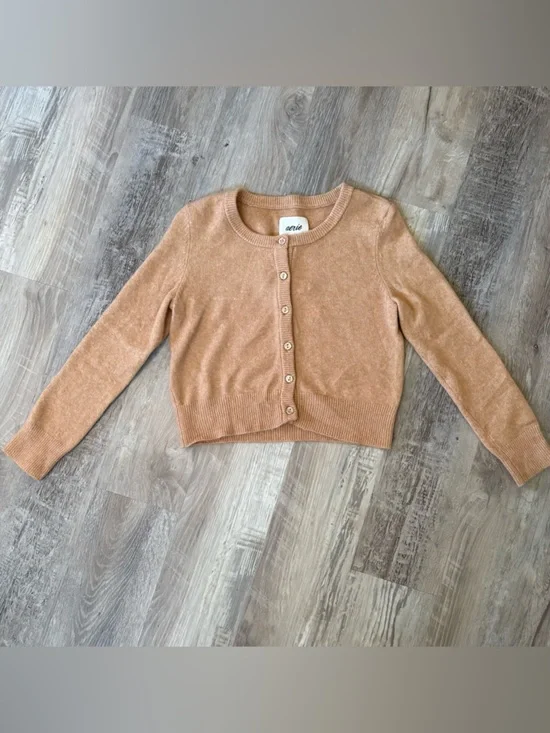 NWT aerie Cropped Button-Up Cardigan Sweater Size Small - Picture 3 of 9